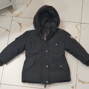 Alpinetek Size 3 Down Feather Black Kids Jacket